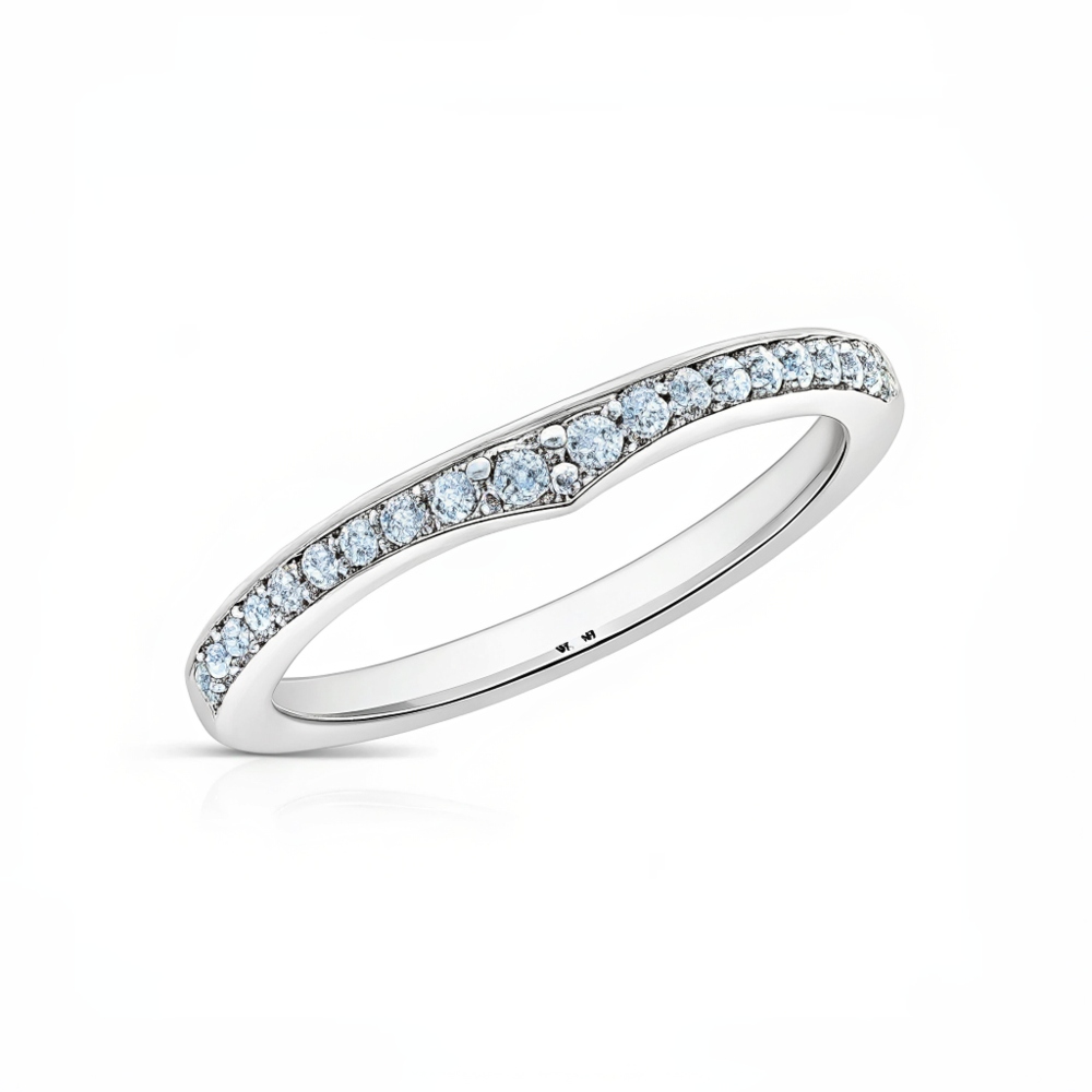 Eternal Curve Pavé Diamond Ring